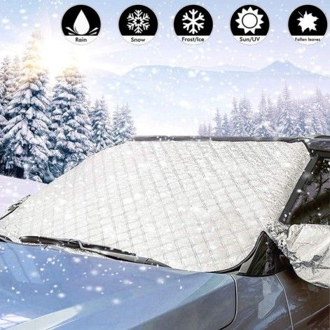 Snow Cover-Car Windshield Frost Snow Ice Cover-Snow,Ice,Frost , Size:Fit SUV RVs Trunks 62.2"×42.5"