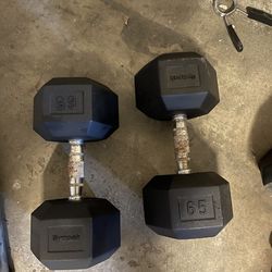 65 lb dumbell