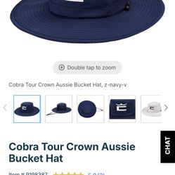 Cobra Golf Tour Crown Aussie Bucket Hat Navy