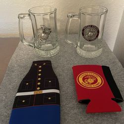 USMC Beer Steins and Coozies