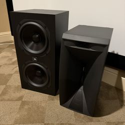 Pair Of JBL Synthesis Array Speakers SAM1HF + SAM2LF