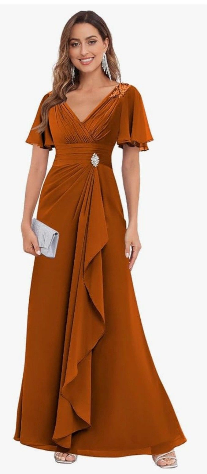 New Burnt Orange Dress