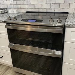 New GE 30" Slide In Electric Convection Double Oven Range 