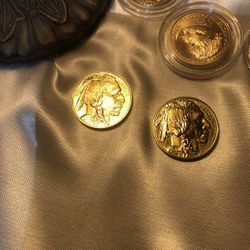 1 OUNCE OF VARIOUS GOLD AUTHENTIC COINS