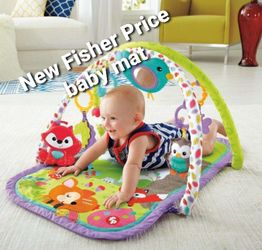 New Fisher Price baby mat toy music & sounds activity gy.