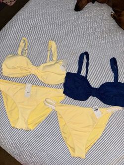 Hollister Bikini Sets with Tags – Yellow & Navy
