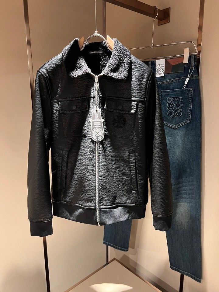 Chrome Hearts Leather Coat