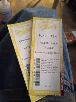 2 sunsplash tickets