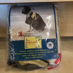 Dog puppy Graduation Costume Size medium
