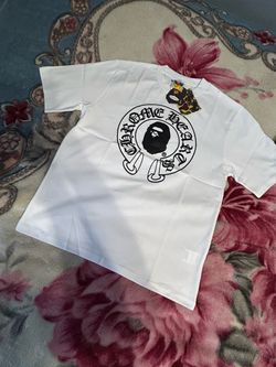 Bape X Chrome hearts white-T shirt