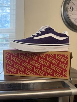 Vans Low-Top Sneakers Purple and White