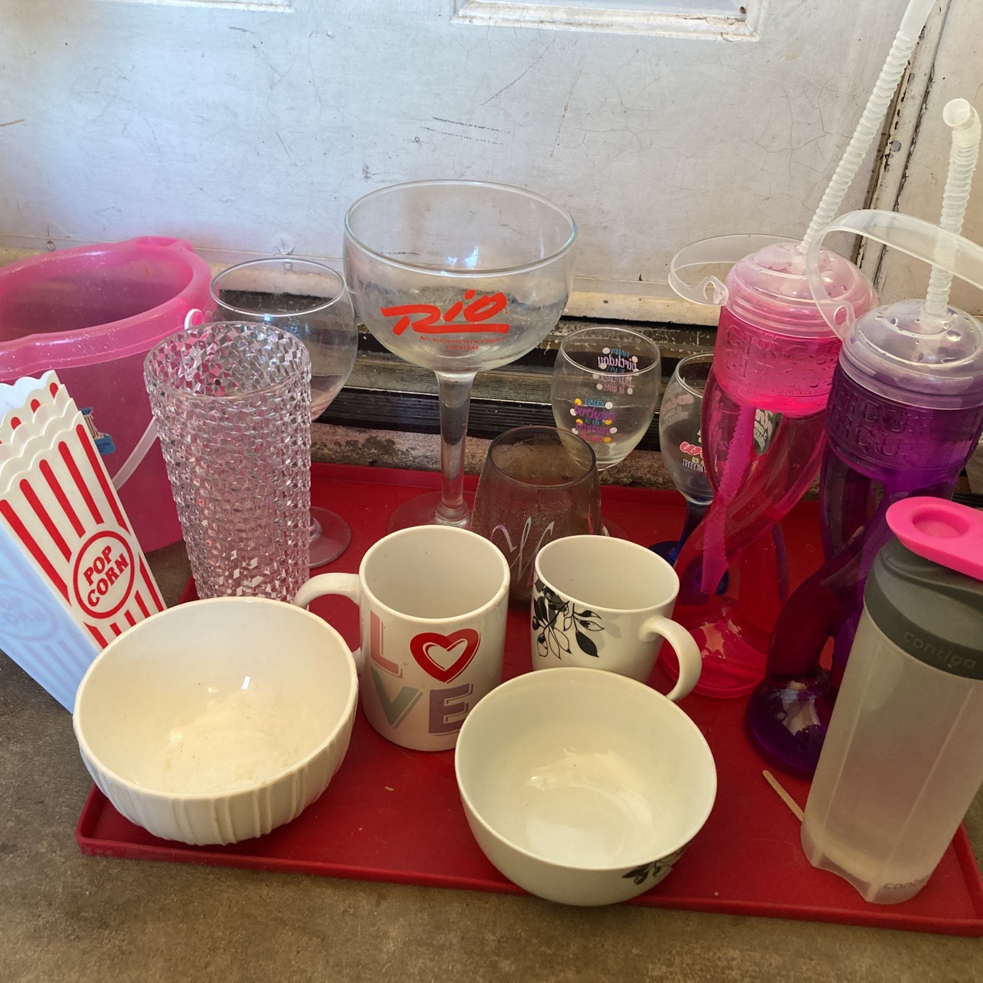 $8 Each : 2 Glass Cup Happy Birthday Partner In Wine