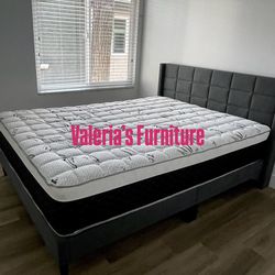 New Queen bed with mattress