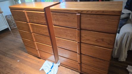 2 Solid Wood (not MDF) Dressers