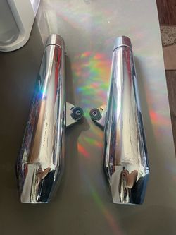 Triumph Thruxton 1200 Chrome Slip-On Exhausts – Pair