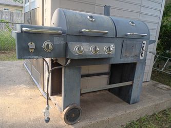 🔥🥩 Nice Heavy Duty Dual Smoker Pit Griller w/ Burner! 🔥🍗