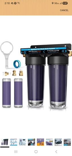 Spotless Car Wash Water Filter Deionized Resin System for Cars RVs Boats