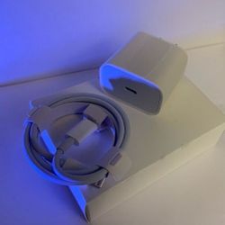 Brand new USB-C wall plug + Lightning cable — works with all iPhones (15, 14, 13, 12, and more).