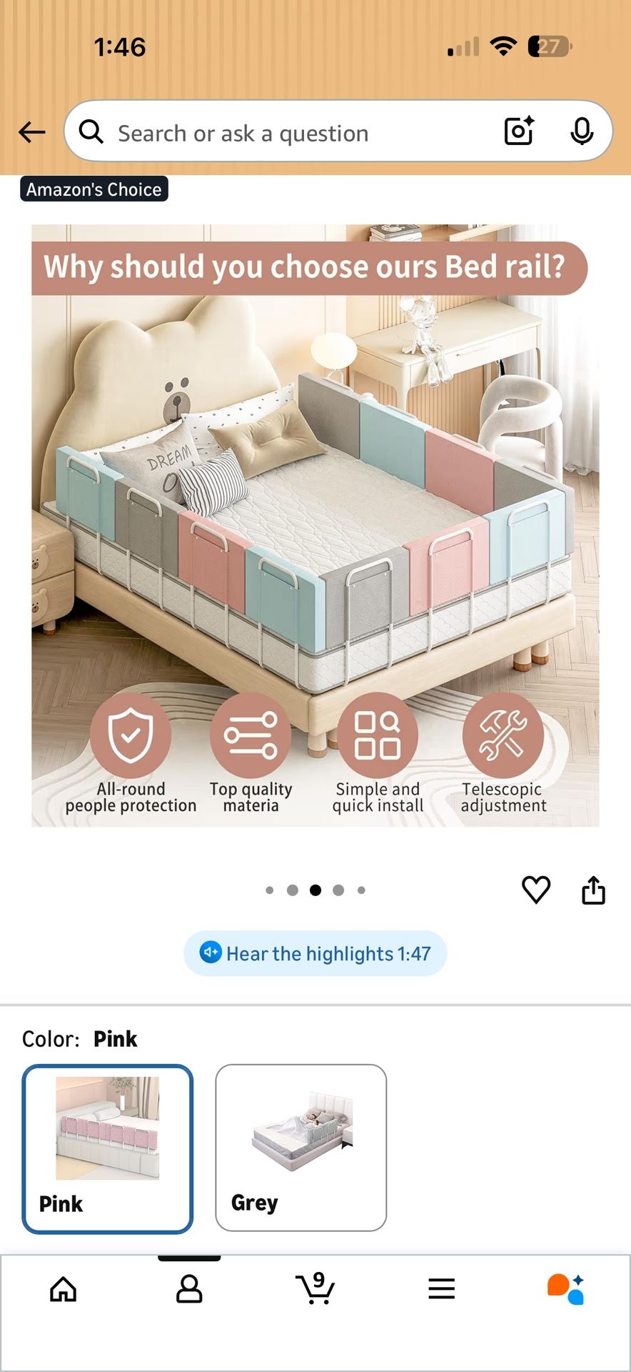 2 Packs- 4 In A Pack -PINK