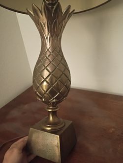 MCM Vintage Leviton Brass Pineapple Lamp 