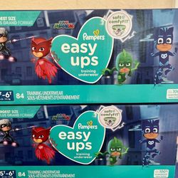 New In Box Large Box Pampers Easy UPS 5T-6T