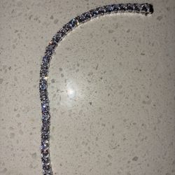 VVS1 Moissanite Tennis Bracelet – D Color, Diamond Tester Approved, Iced Out Drip for Men/Women