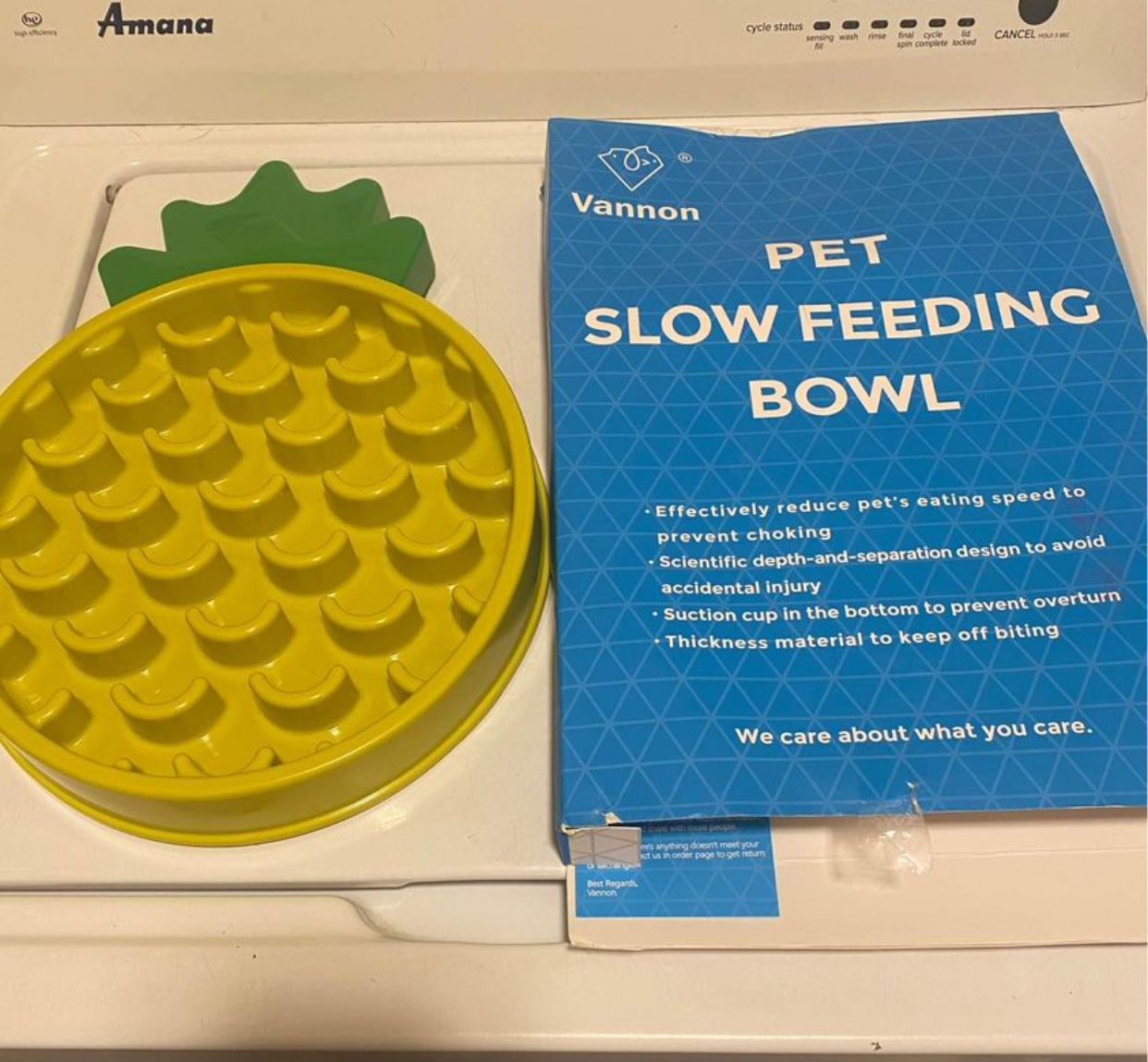 Pet slow feeding bowl