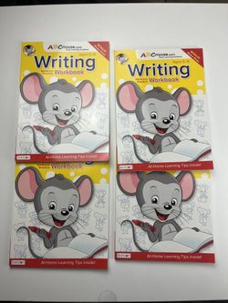 Set of 4 https://offerup.com/redirect/?o=QUJDTW91c2UuY29t Early Learning Writing, Sentence Practice Workbook with Stickers Workbookq