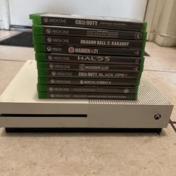 Xbox One With Games And Cords No Controller 