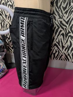 Armani Exchange Black Athletic Shorts