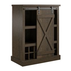Bar Cabinet With Sliding Door 