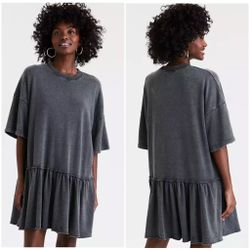 AE Oversized Fleece Babydoll Dress