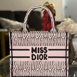 Pink Small Book Tote 