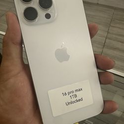 16 Pro Max 1 Terabyte! Cash or $10 down w approval