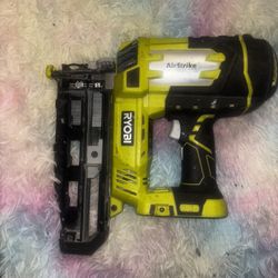 Ryobi One+ Cordless Nail Gun Airstrike   16g