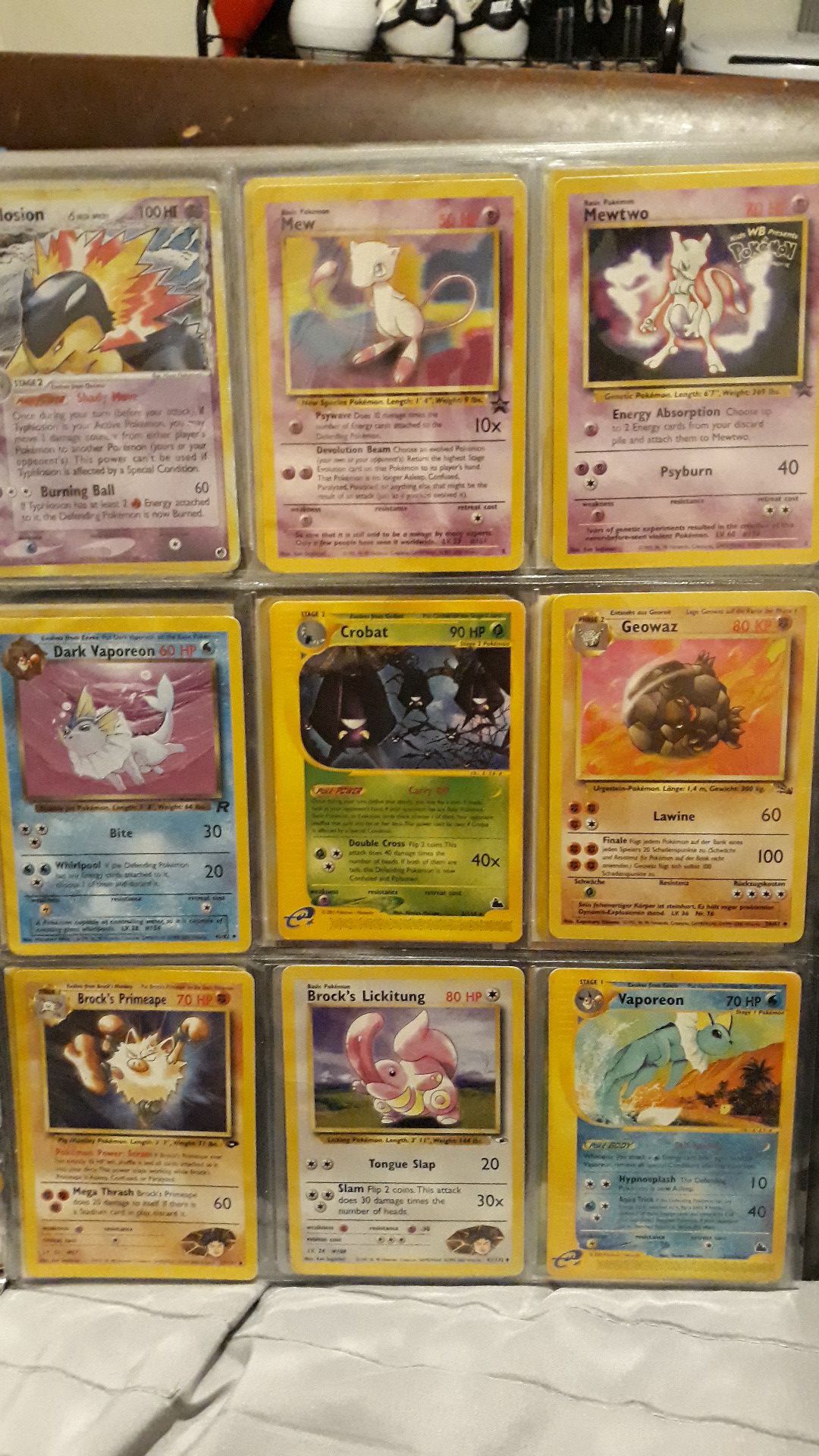 Pokemon oldschool collection trading cards