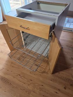 24" CABINET WITH PULLOUT SHELVES & DRAWER - IKEA