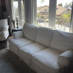 White Sofa & Love seat
