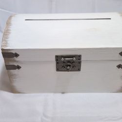 White Chest with Pen and Wire Heart