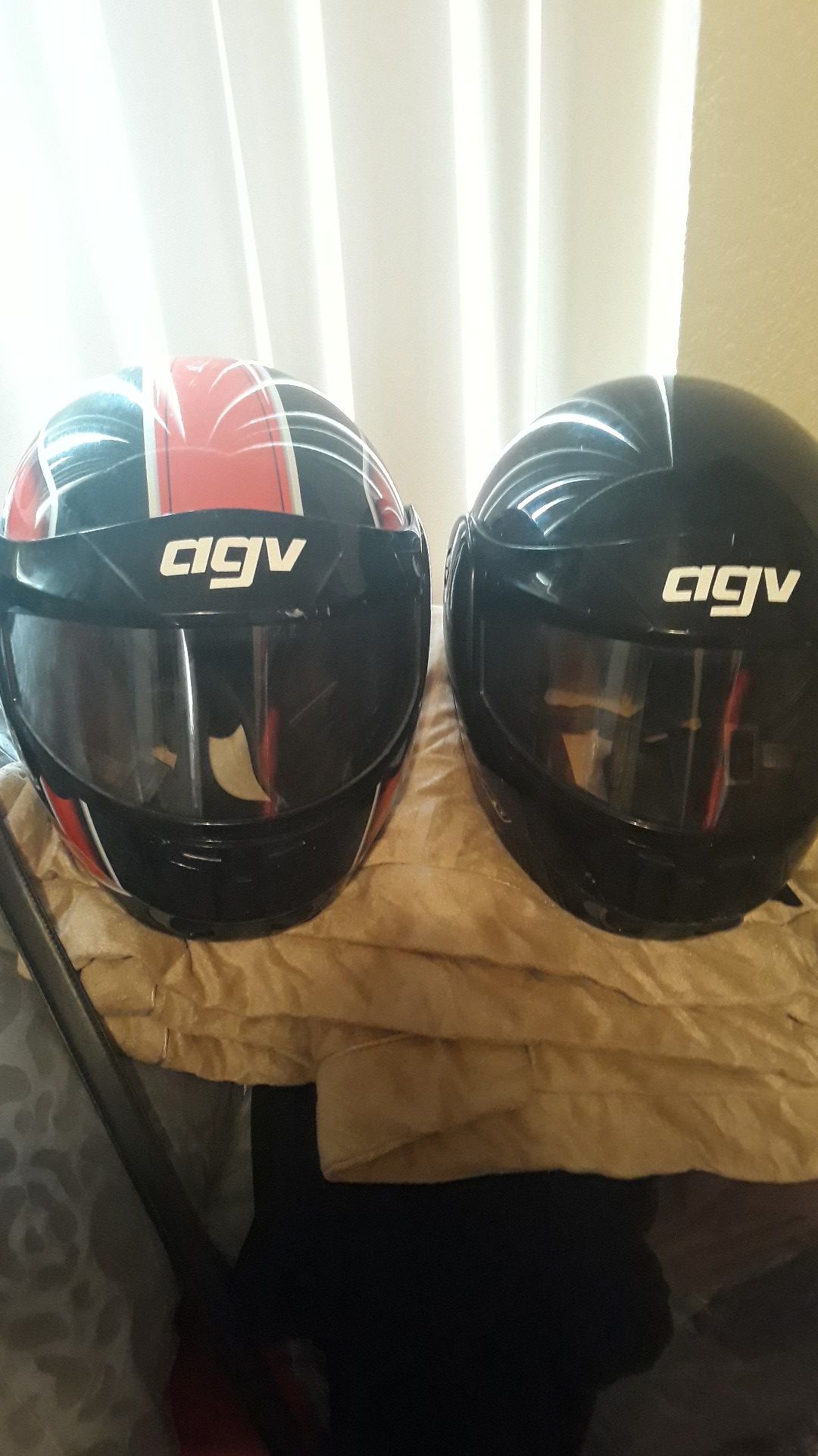 DOT AGV HELMETS SIZE SM AND MD