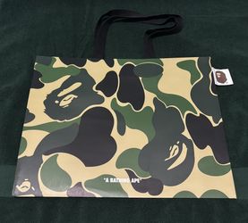 Bape A Bathing Ape Shopping Bag Green Camo