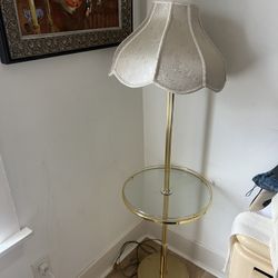 Brass Vintage Side Table Lamp 