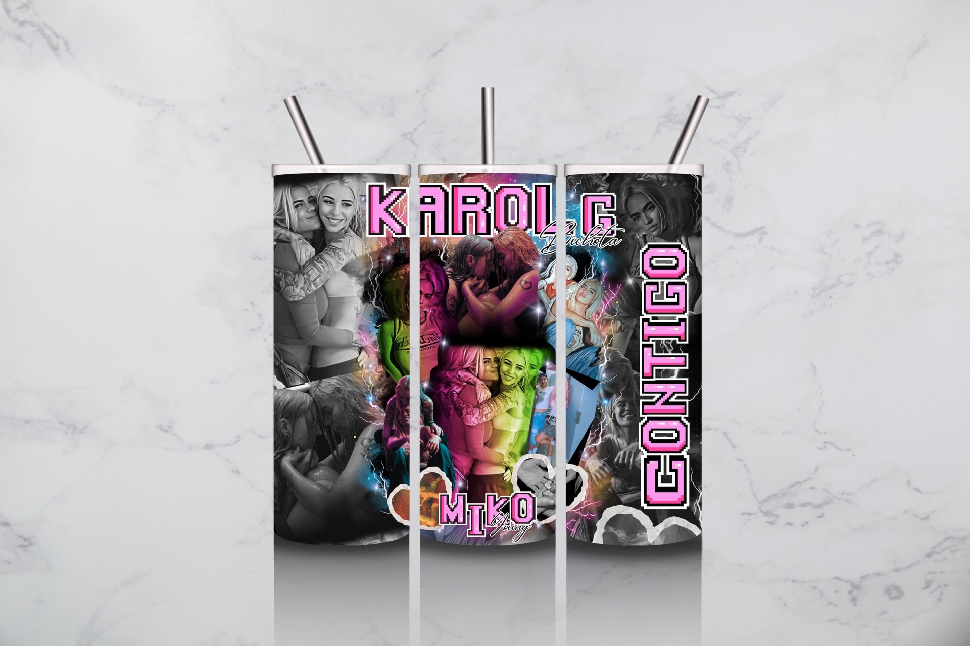 Karol G Y Miko Contigo Tumbler