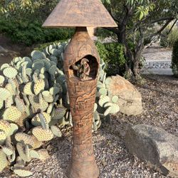 Southwest Kokopelli Outdoor Lamp – ~6 ft Tall – Unique Statement Piece
