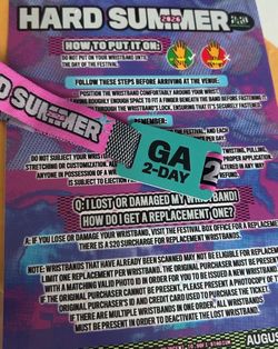 Hard Summer 2026 GA 2-Day ticket (1 available)