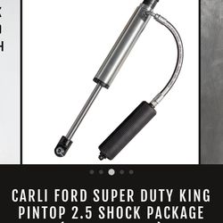 Carli / King 2.5 Black With Fined Reservoirs For Ford Super Duty 