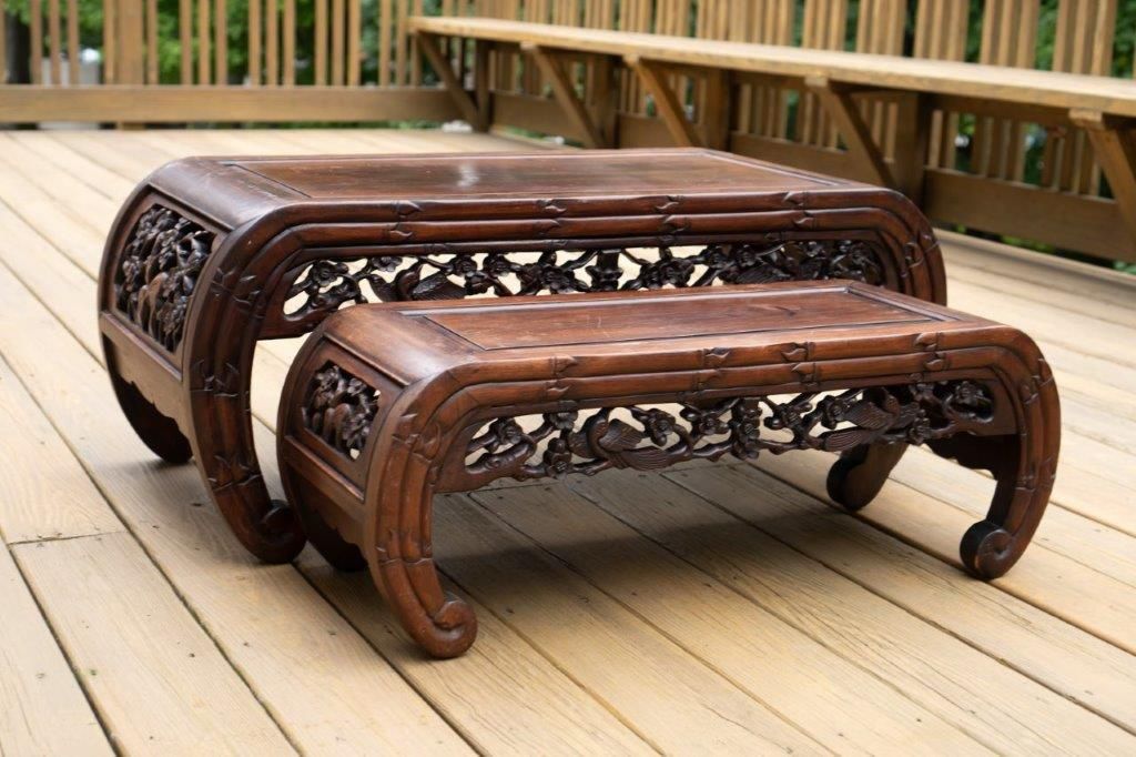 Antique Chinese Wood OpiumTables