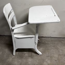 Vintage Kids Metal Desk 