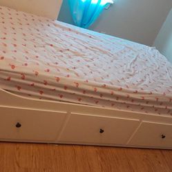 White Bed Twin Size Good  Condition