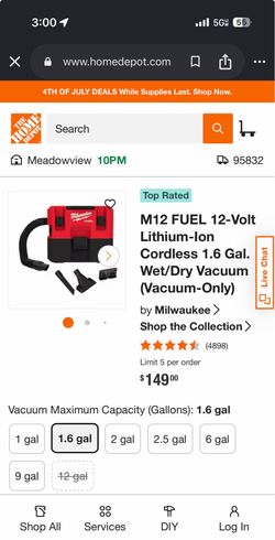 Milwaukee Vacuum